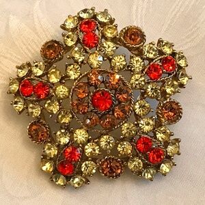 Vintage Rhinestone Brooch